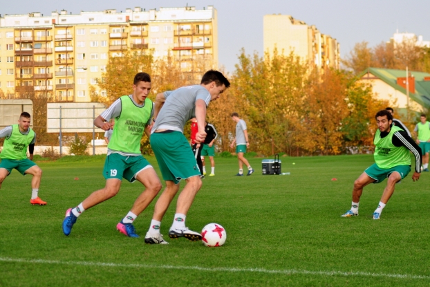 Przygotowania do meczu z Olimpią