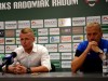 Trenerzy Lesisz i Boros po meczu Radomiak - Olimpia Elbląg