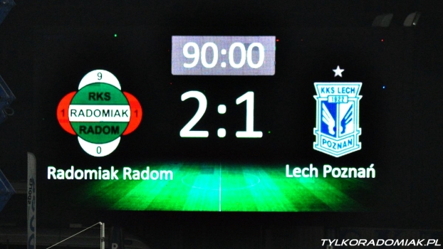Radomiak Radom - Lech Poznań 2:1 (2:0)