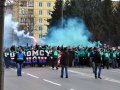 Przemarsz kibiców Radomiaka na derby przy Narutowicza