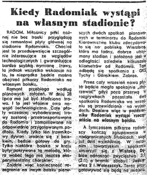 Radomiak podejmował Górnika w Wierzbicy