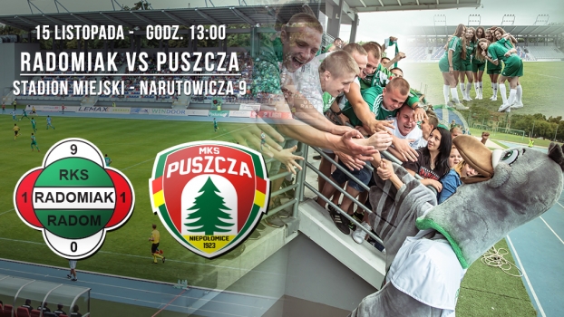 W czwartek, piątek i sobotę przedsprzedaż biletów na mecz z Puszczą!