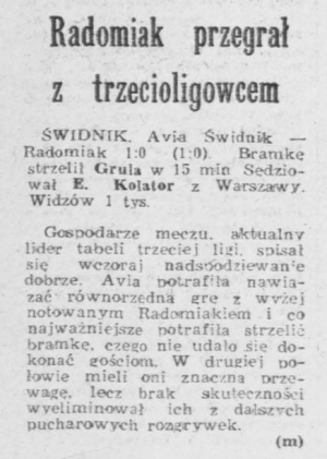 W pucharze z Avią po raz trzeci
