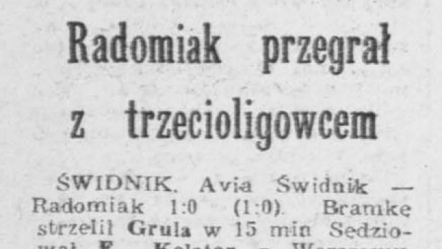 W pucharze z Avią po raz trzeci